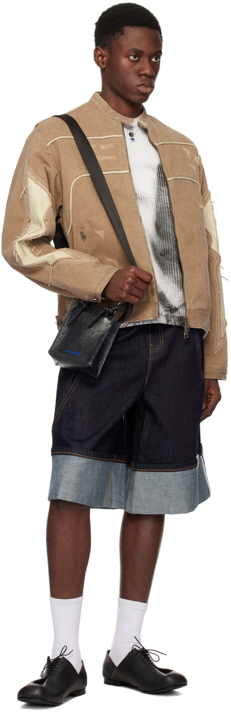 ADER error Tan Wez Denim Jacket