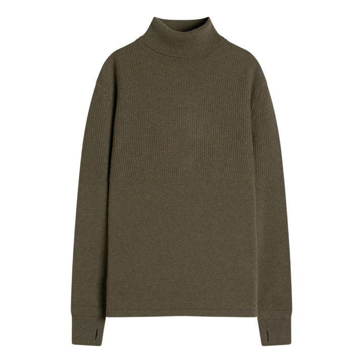 Photo: Barbour Men's x Norbit Funnel Neck Jumper in Olive