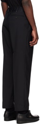 sacai Black Drawstring Trousers