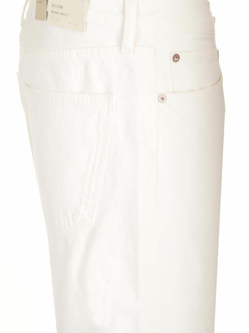 Agolde White Cotton Jeans Denim