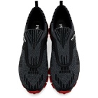 Prada Black and Grey Knit Muline Sneakers
