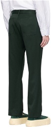 MM6 Maison Margiela Green Tapered Trousers