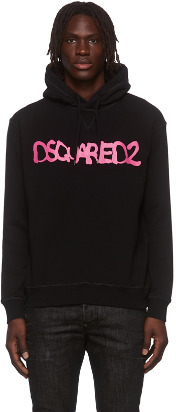 Photo: Dsquared2 Black Fluo Hoodie