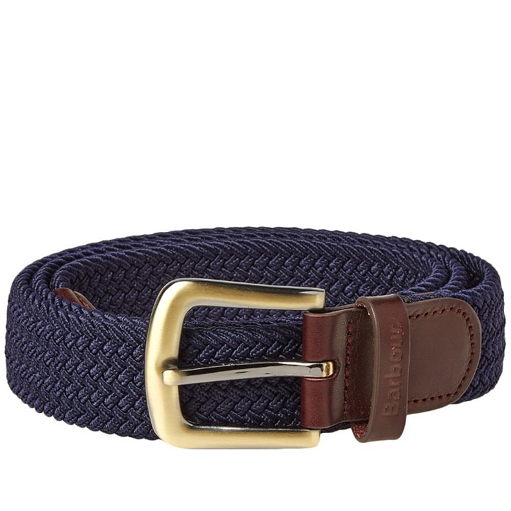 Photo: Barbour Stretch Webbing Leather Belt