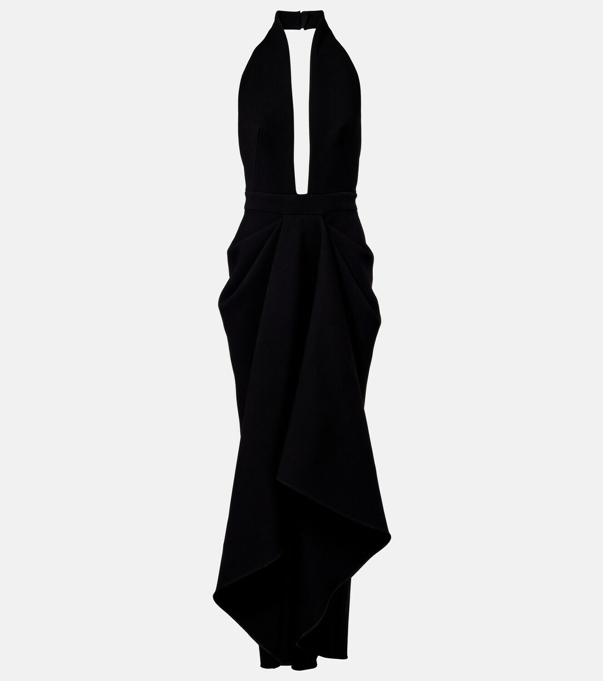 Givenchy Draped wool-blend crêpe gown