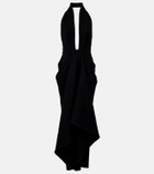 Givenchy Draped wool-blend crêpe gown