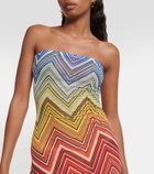 Missoni Mare Zig Zag strapless beach dress