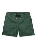 Orlebar Brown - Bulldog Solstice Straight-Leg Mid-Length Printed Recycled Swim Shorts - Green