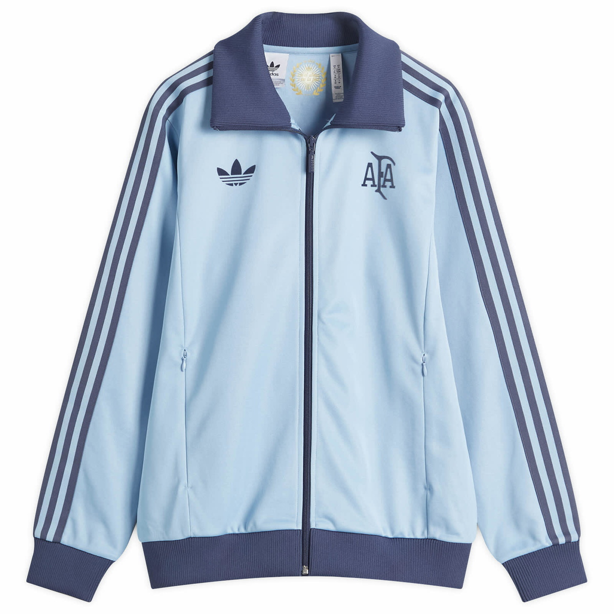 Adidas Firebird Track Top in Night Indigo/Clear Sky adidas