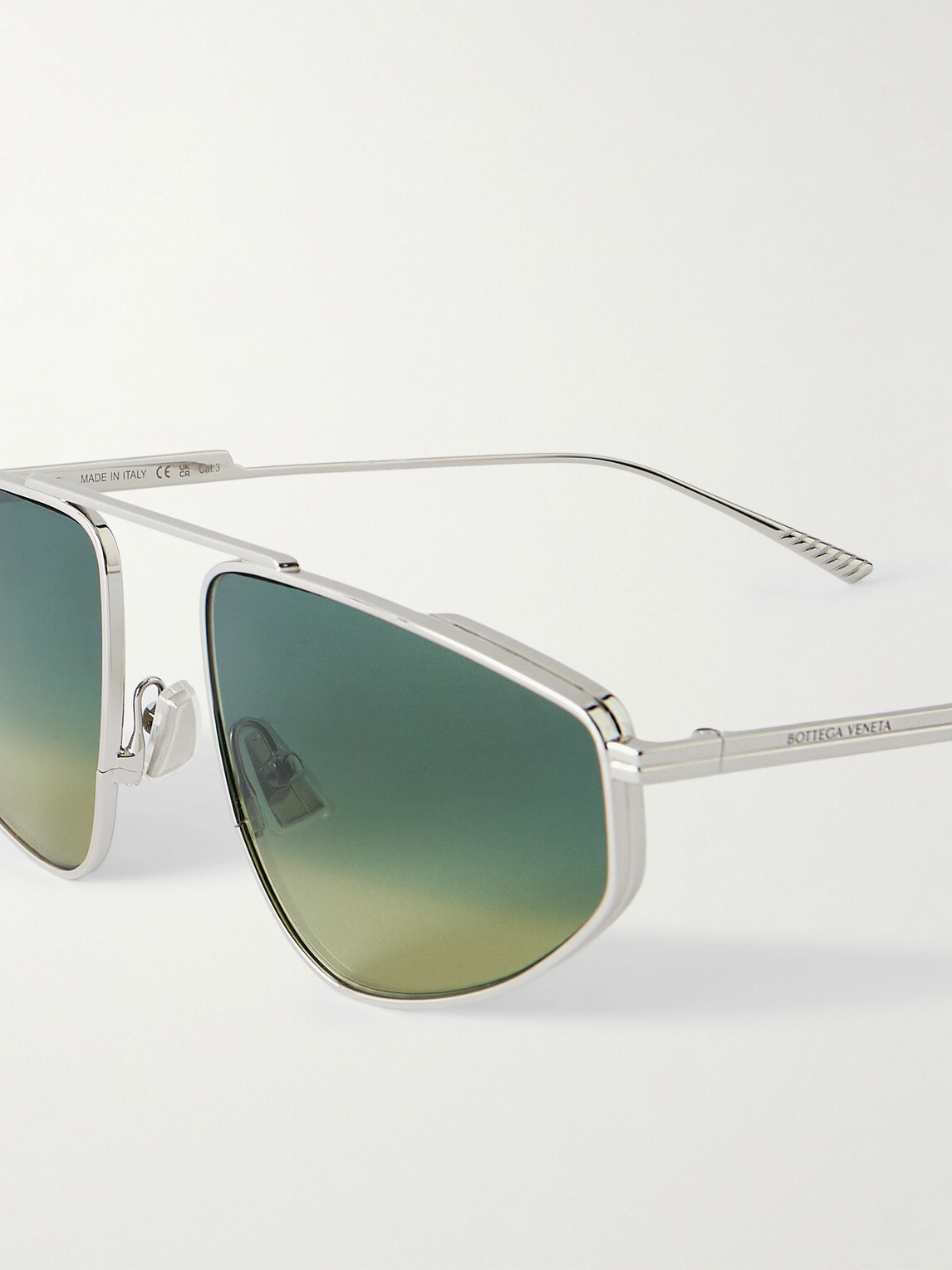 Bottega Veneta - Light Ribbon Aviator-Style Silver-Tone  display picture 1