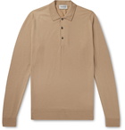 John Smedley - Belper Slim-Fit Merino Wool Polo Shirt - Brown