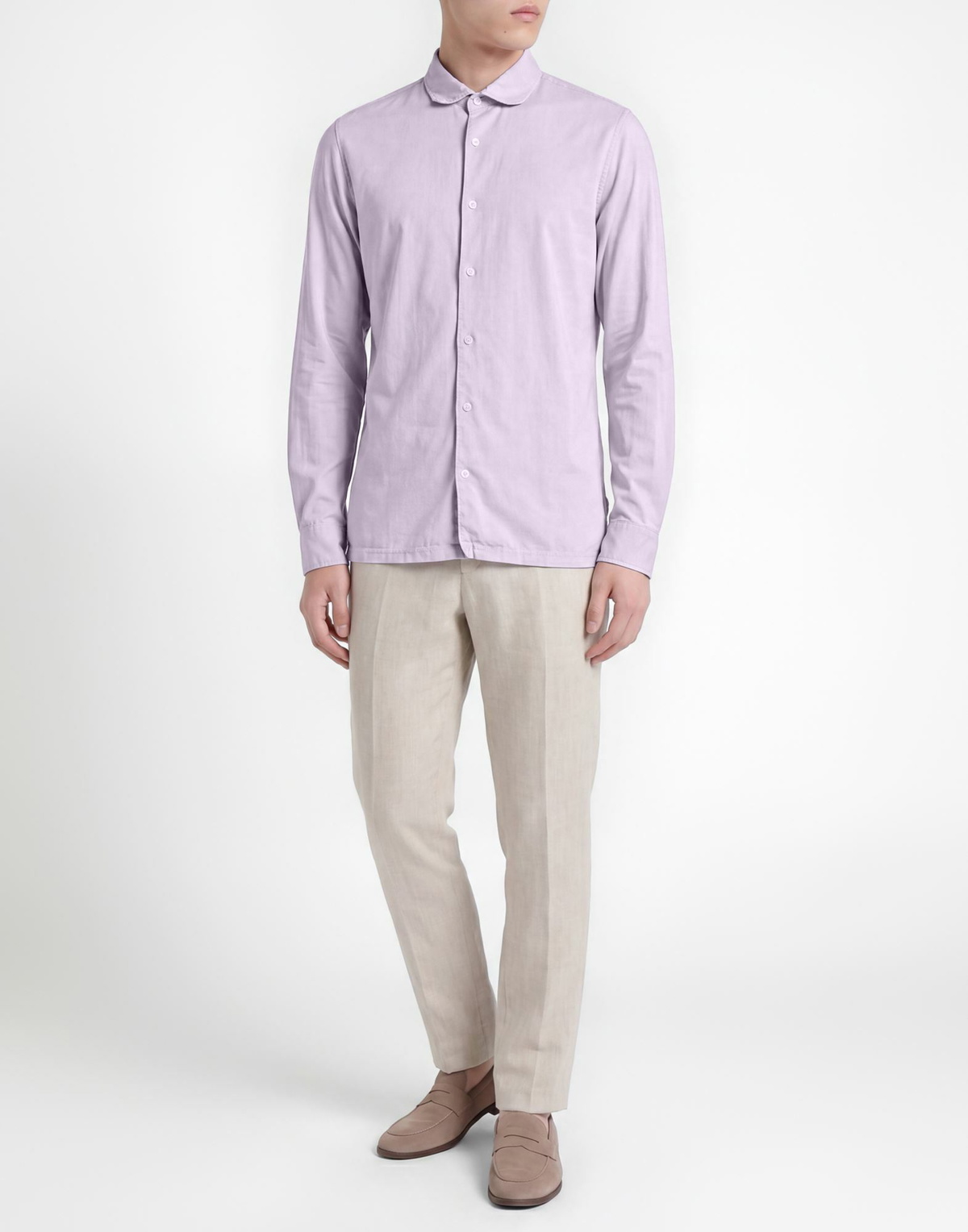 Fedeli Mens Shirt Lilac