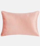 Les-Ottomans Palms embroidered velvet cushion