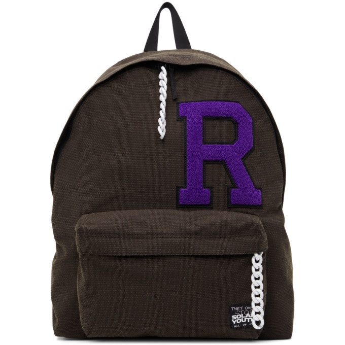 Photo: Raf Simons Brown Eastpak Edition R Patch Pakr Backpack