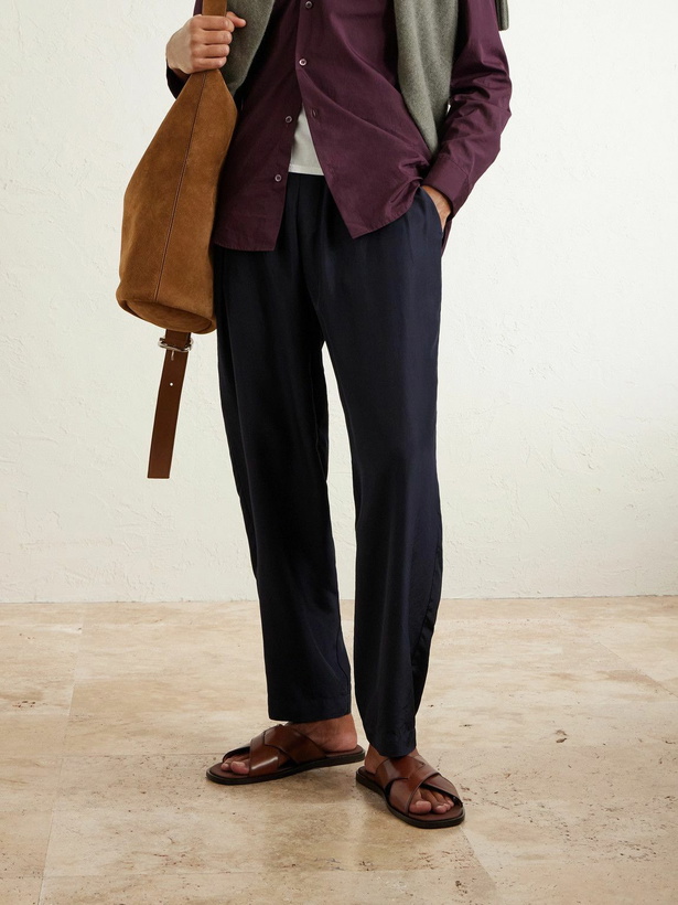 Photo: Church's - Ockley Leather Slides - Brown
