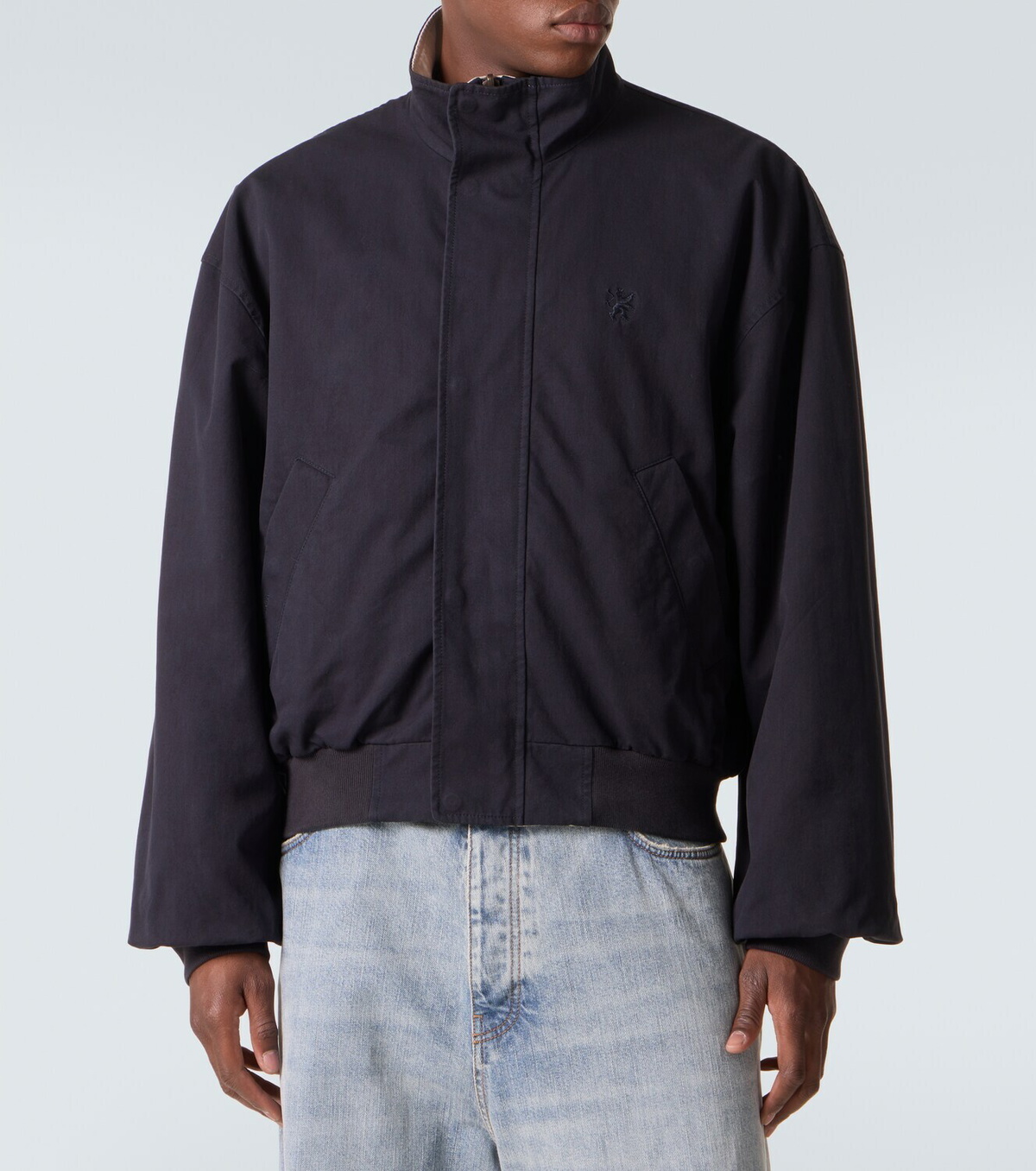 Balenciaga Reversible cotton-blend blouson jacket Balenciaga