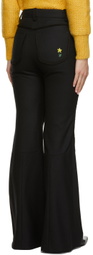Cormio Black Bianca Contrast Flare Trousers