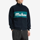 Malbon Men's University Double Zip Sweatshirt in Navy