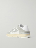 Axel Arigato - Area Lo Suede-Trimmed Leather Sneakers - Gray