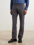 Canali - Straight-Leg Garment-Dyed Jeans - Gray