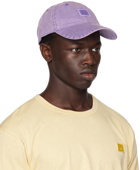 Acne Studios Purple Logo Patch Cap