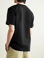 Maison Kitsuné - Logo-Print Cotton-Jersey T-Shirt - Black