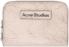 Acne Studios Pink Leather Zip Wallet