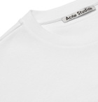 Acne Studios - Printed Cotton-Piqué T-Shirt - Men - White