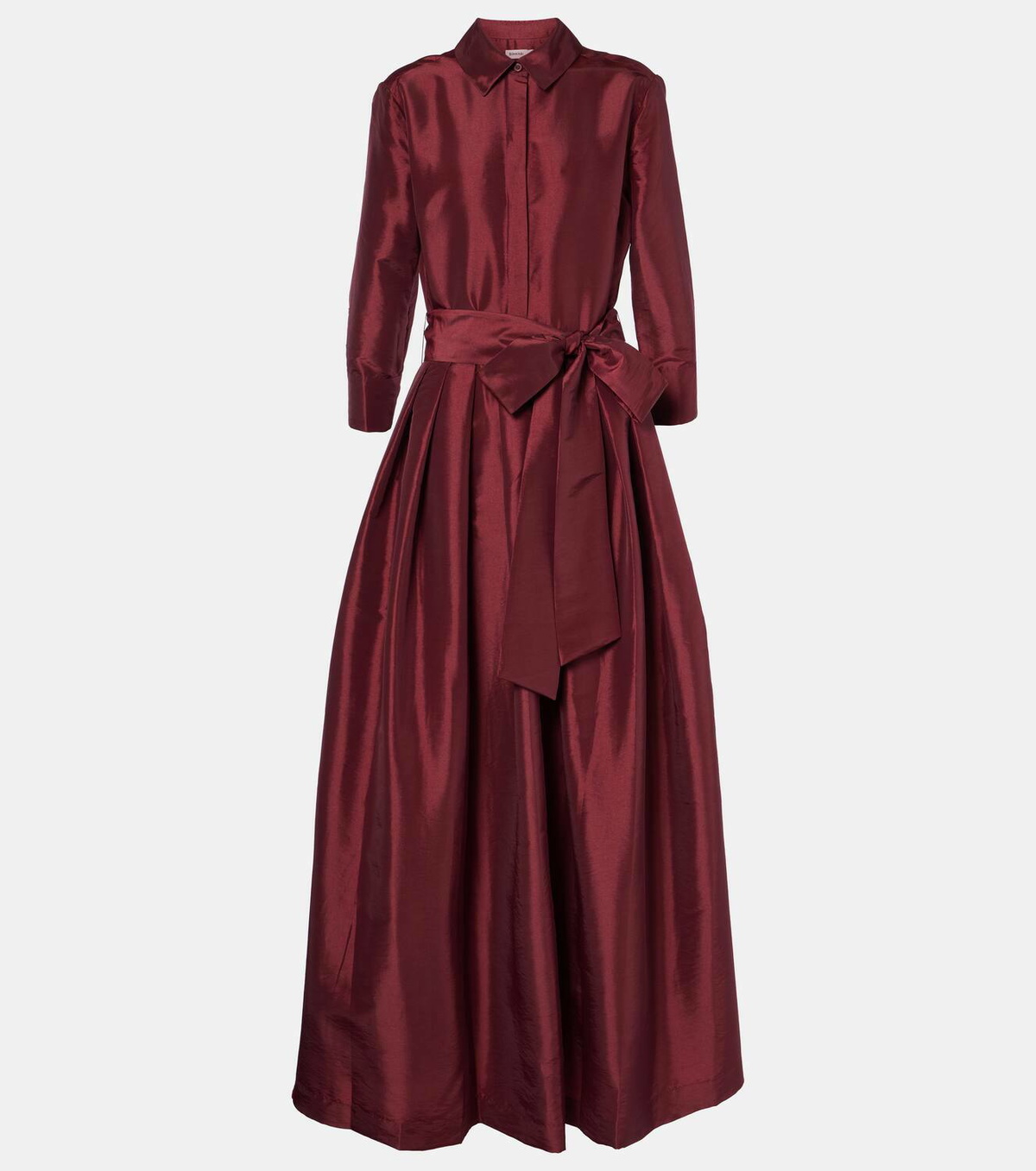 simkhai burgundy dress SIMKHAI Women's Emma Strapless Jersey Gown in Oxblood, Size 6