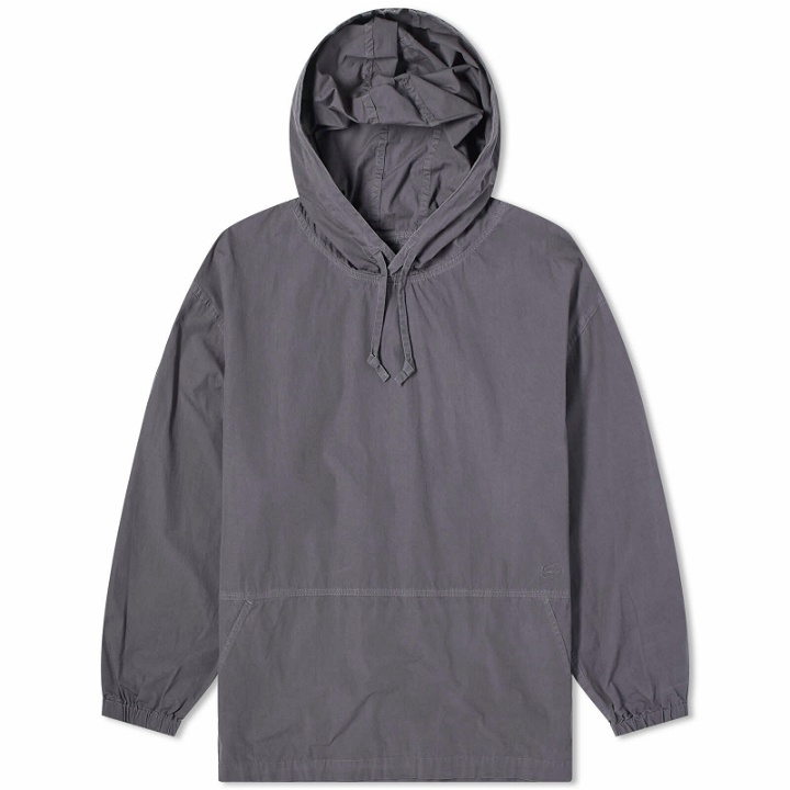 Photo: Snow Peak Men's Natural-Dyed Recycled Cotton Parka Jacket in Charcoal