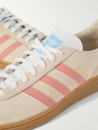 adidas Originals - München 24 Leather-Trimmed Suede Sneakers - Neutrals