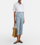 Max Mara Facella printed cotton wide-leg jeans