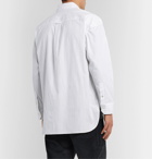 Deveaux - Striped Cotton Shirt - White