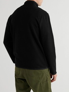 James Perse - Brushed Cotton-Blend Terry Half-Zip Sweater - Black