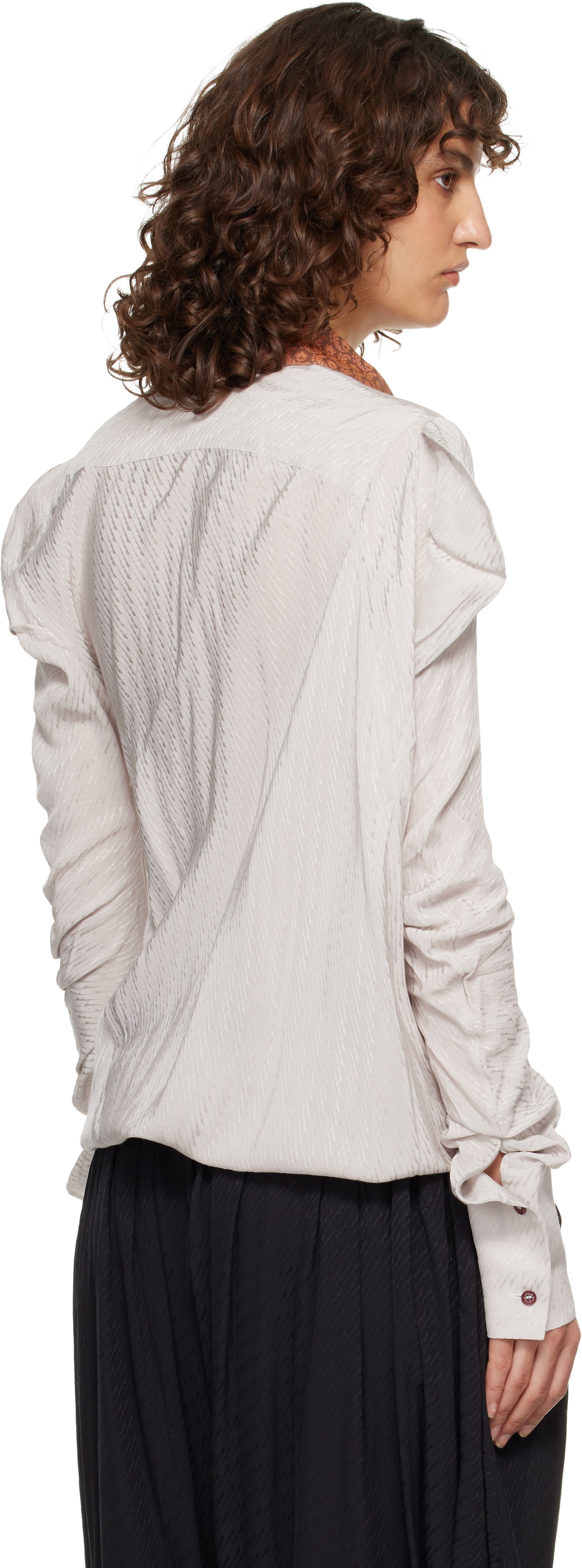 Kiko Kostadinov Beige Evelyn Blouse