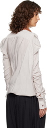 Kiko Kostadinov Beige Evelyn Blouse