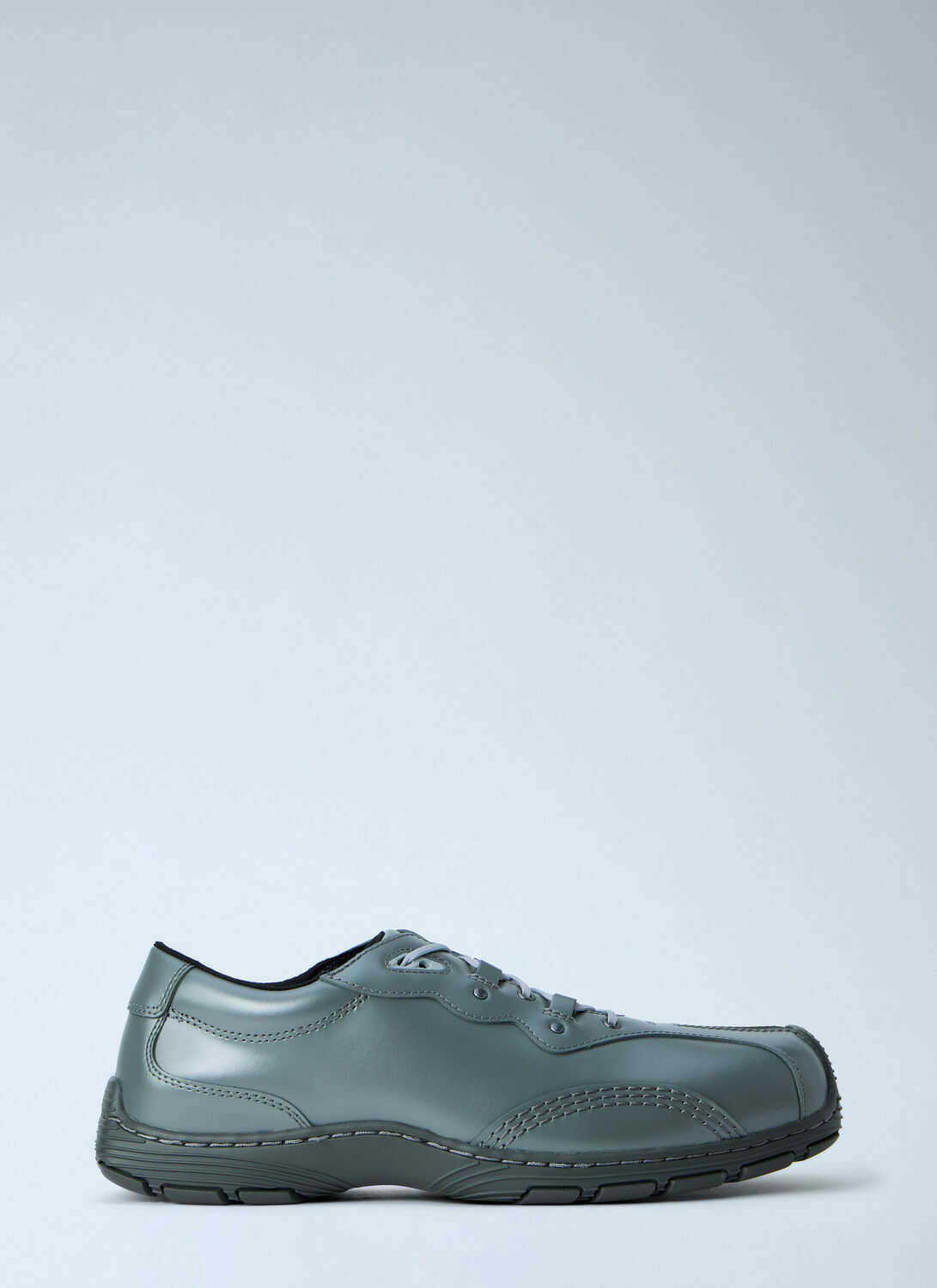 Dr. Martens Aurix 5i Gunmetal Satin Finish Leather Lace Ups