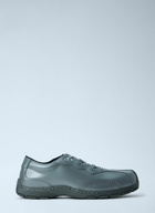 Dr. Martens Aurix 5i Gunmetal Satin Finish Leather Lace Ups
