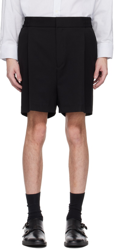 Photo: Hugo Black Pleated Shorts