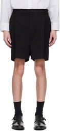 Hugo Black Pleated Shorts