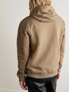 Burberry - Logo-Embroidered Cotton-Blend Jersey Hoodie - Brown