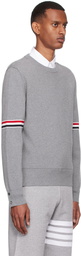 Thom Browne Gray Cotton Sweater