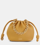 Loewe Flamenco Round leather tote bag