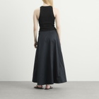 ST. Agni Women's Knit Bodice Asymm Dress in Black