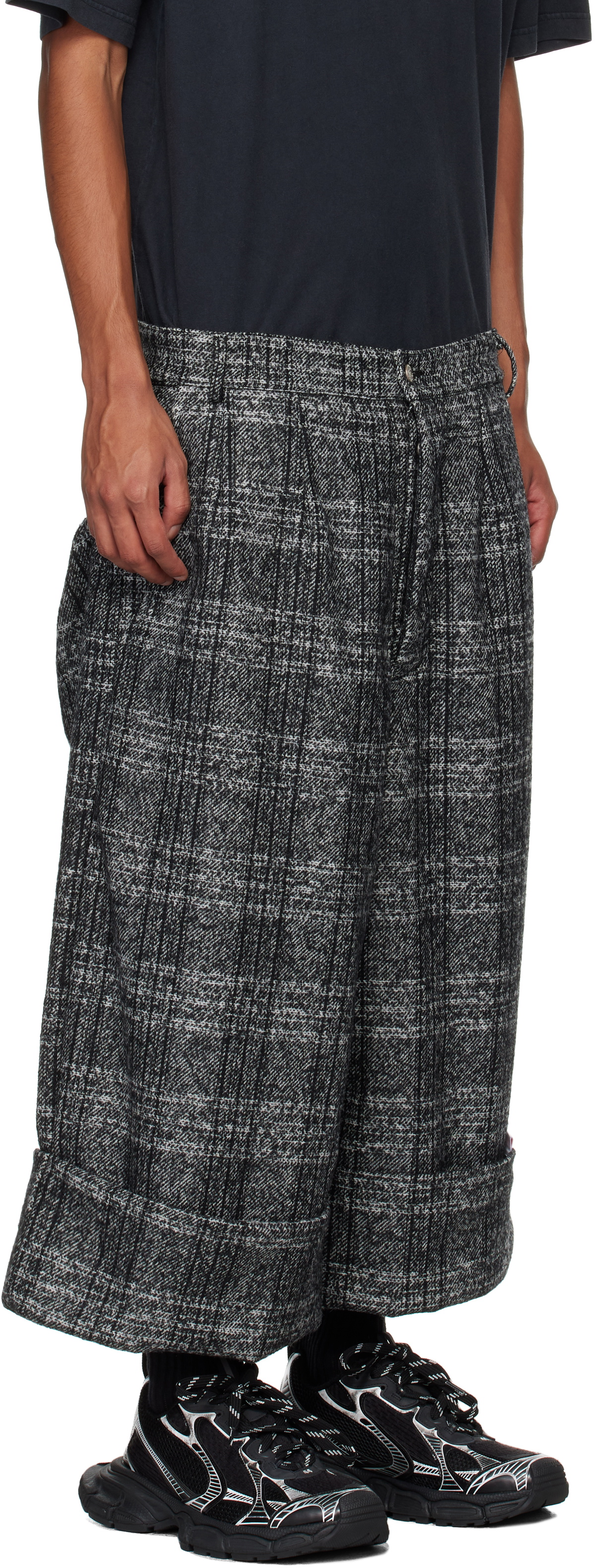 Rivington Roi Rebis Gray Wool Shorts