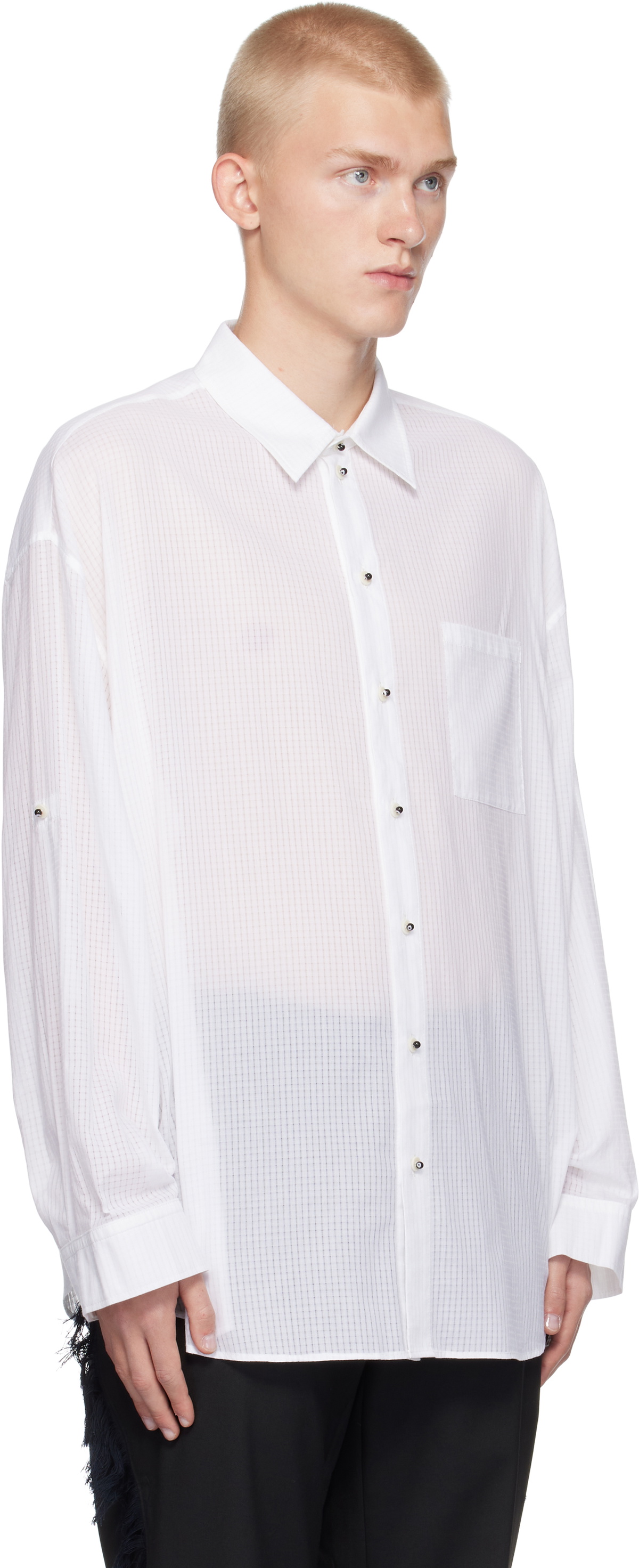 GmbH White Oversized Shirt