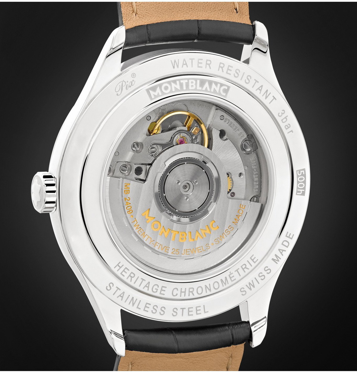Montblanc - Heritage Chronométrie Automatic 40mm Stainless Steel and Alligator Watch, Ref. No. 112533 - Silver