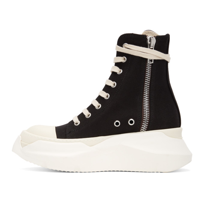 Rick Owens Drkshdw Black Abstract High Sneakers Rick Owens Drkshdw