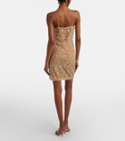Là Fuori Drops of Champagne embellished minidress
