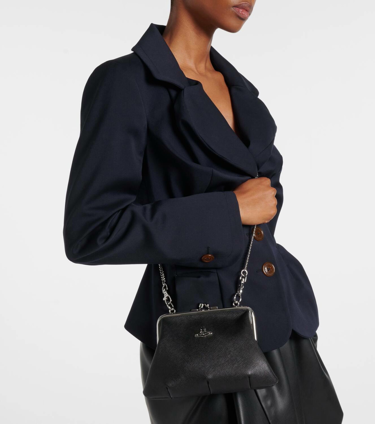 VIVIENNE WESTWOOD ヴィヴィアン VW2361 Vivienne Westwood Granny Frame leather tote bag Vivienne Westwood